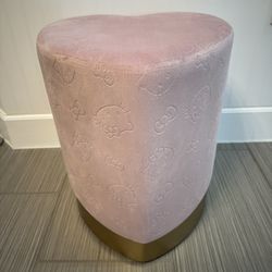 Hello Kitty Heart Vanity Ottoman