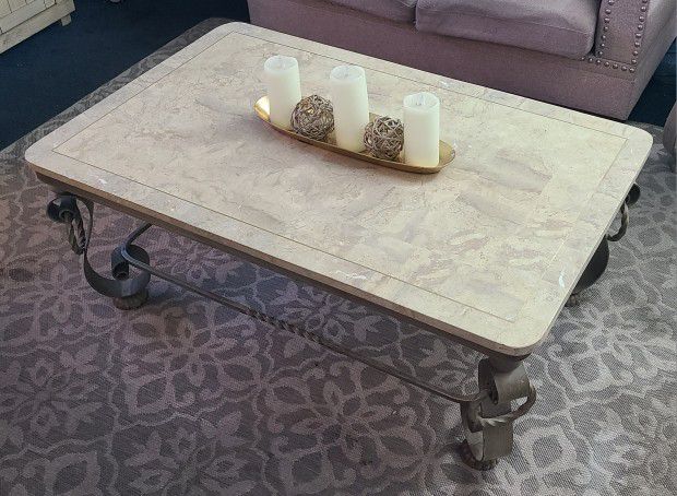 *** REAL MARBLE TABLE SET *** COFFEE TABLE, SIDE TABLE, CONSOLE/SOFA TABLE ***