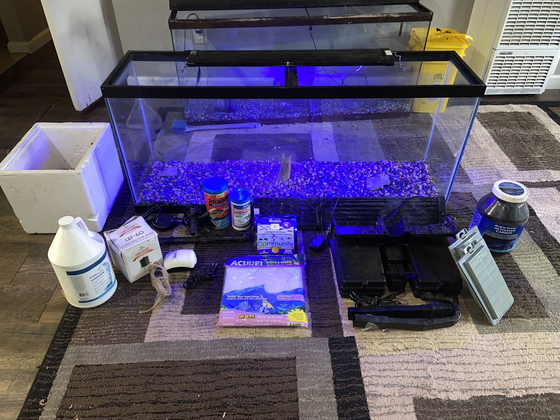 2 55 Gallon Fish Tanks With Everything (160$ Takes Both Tanks An Everything That Comes With Them )