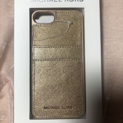 Michael Kors Pale Gold Snap on Case With Card Holder