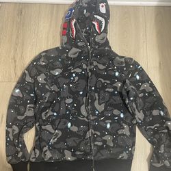 Bape Space Camo Shark Full Zip Up 
