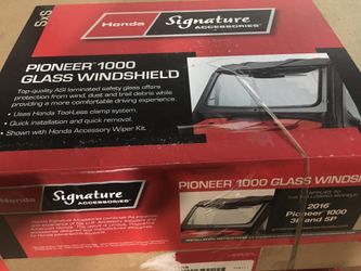 Honda Pioneer 1000 glass windshield