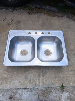 33x22 Aluminum Sink Used Conditions