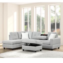 Sectional And Ottoman 