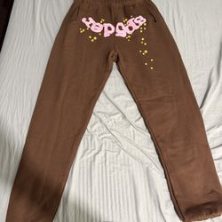 Brown Sp5der Sweats