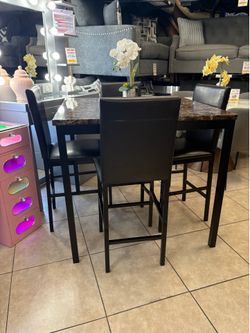 5 pc counter height dining set