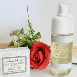 Crabtree & Evelyn Triple Milled Soap 3.5oz & Body Oil 4oz - Nantucket Briar