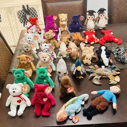 Lot Of Beanie Babies Perfect Condition!