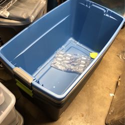 Sterilite 45 Gallon Totes Bins Containers With wheels (no Lids) for