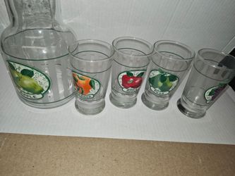 Libbey vintage 5-piece Libbey glassware set
