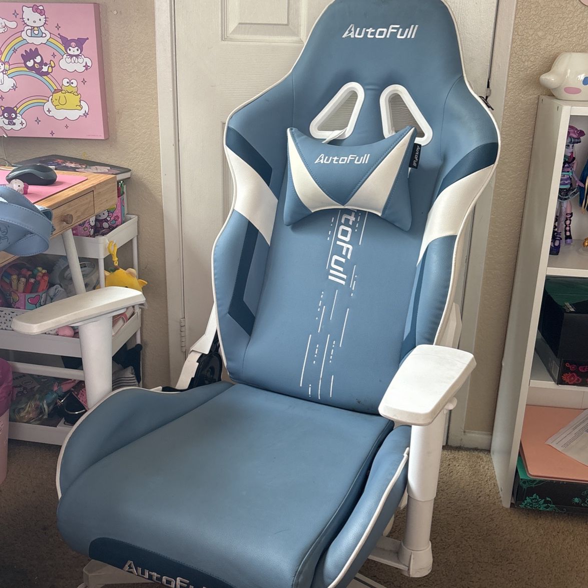 Blue Autofull Gaming Chair 