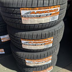 SET DE LLANTAS 🛞 215 50 R17 Nuevas Instalación. Y Balance 