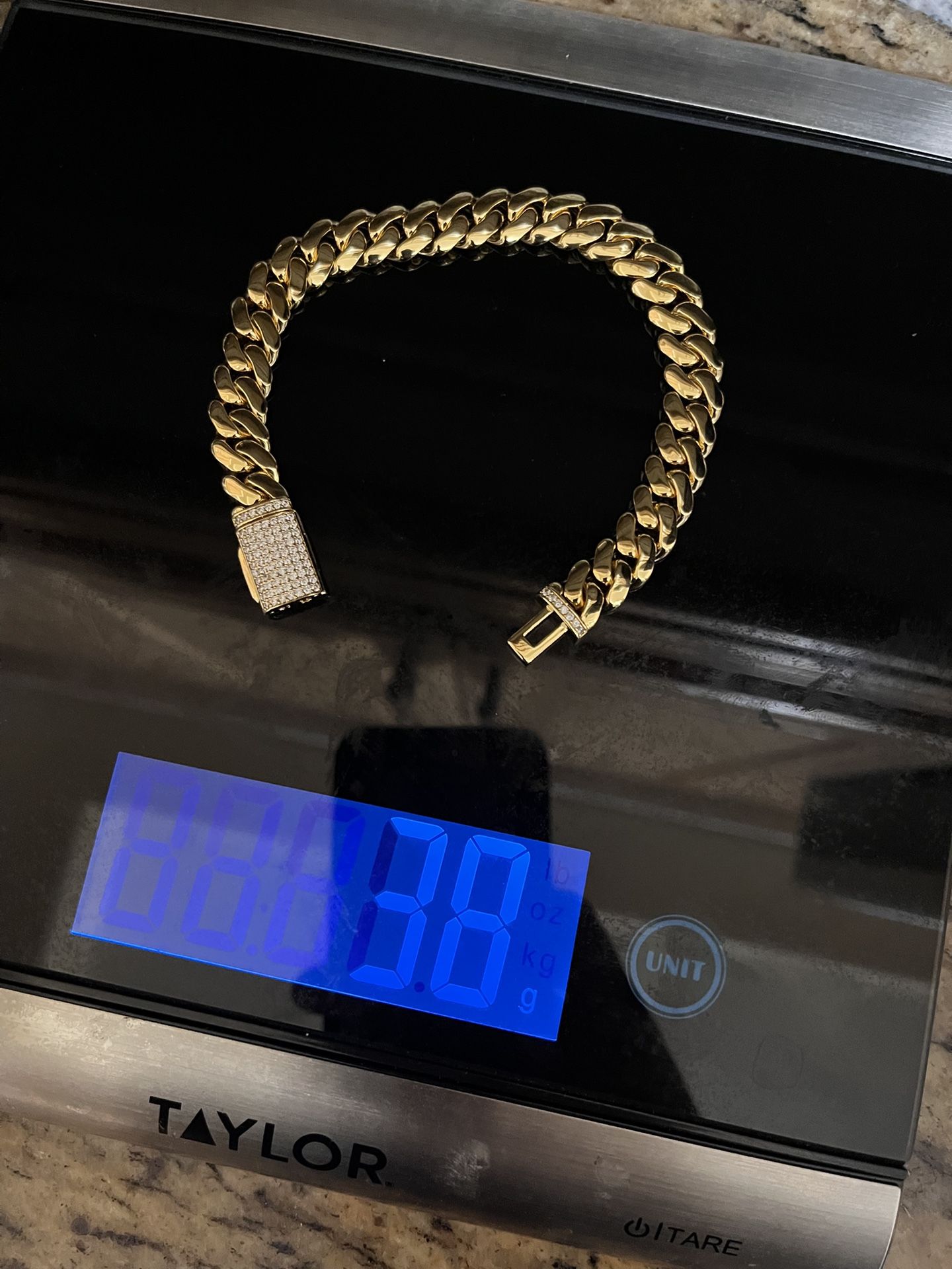 18k Gold Plated Cuban
