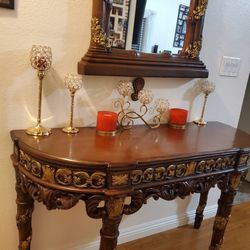 Entry Table And Mirror Set Of #2