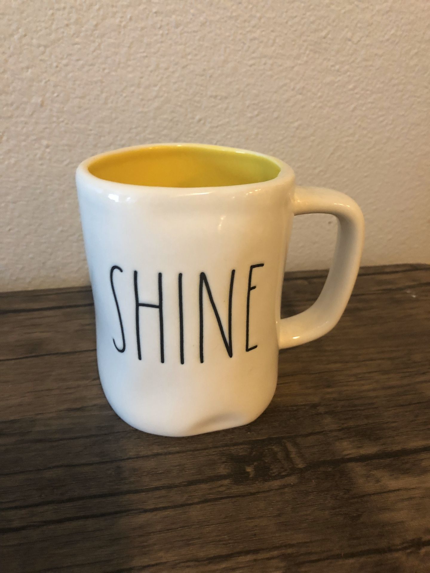 Rae Dunn Shine Mug with Yellow Inside