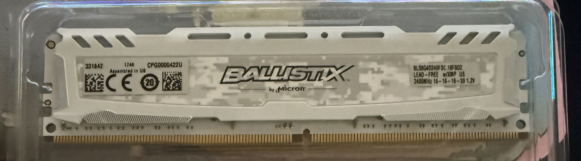 Ballistix By Micron 8GB 2400MHz RAM XMP Sport