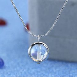 Sterling Silver Chain With Moonstone 