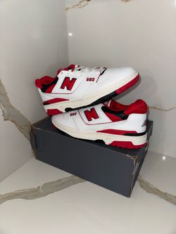 New Balance 550 White Team Red size 12
