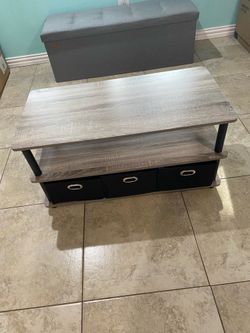 Turn-N-Tube Coffee Table, 31.22D x 15.5W x 15.8H in,