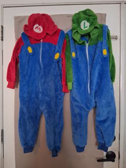 Mario & Luigi onesies, size 5/6
