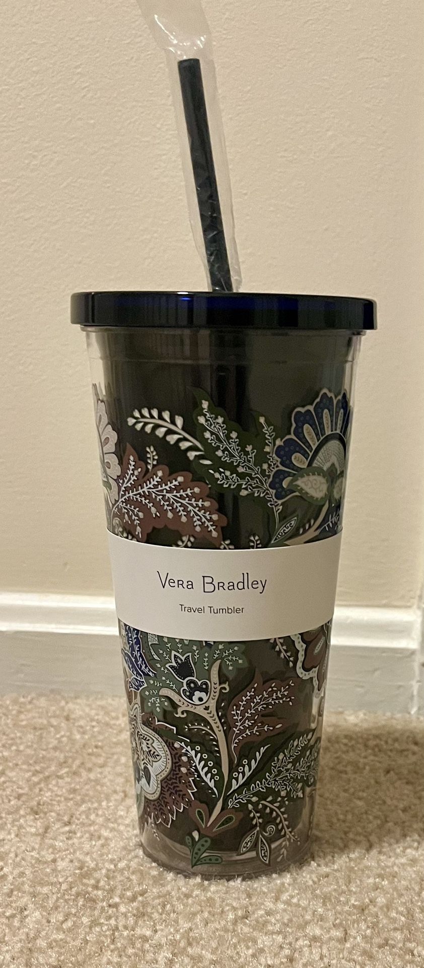 Floral Vera Bradley Travel Tumbler New