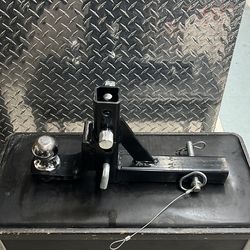 Haul Master Haul-Master Adustable Rise & Drop Hitch with 2-5/16” Ball and Locking Pin