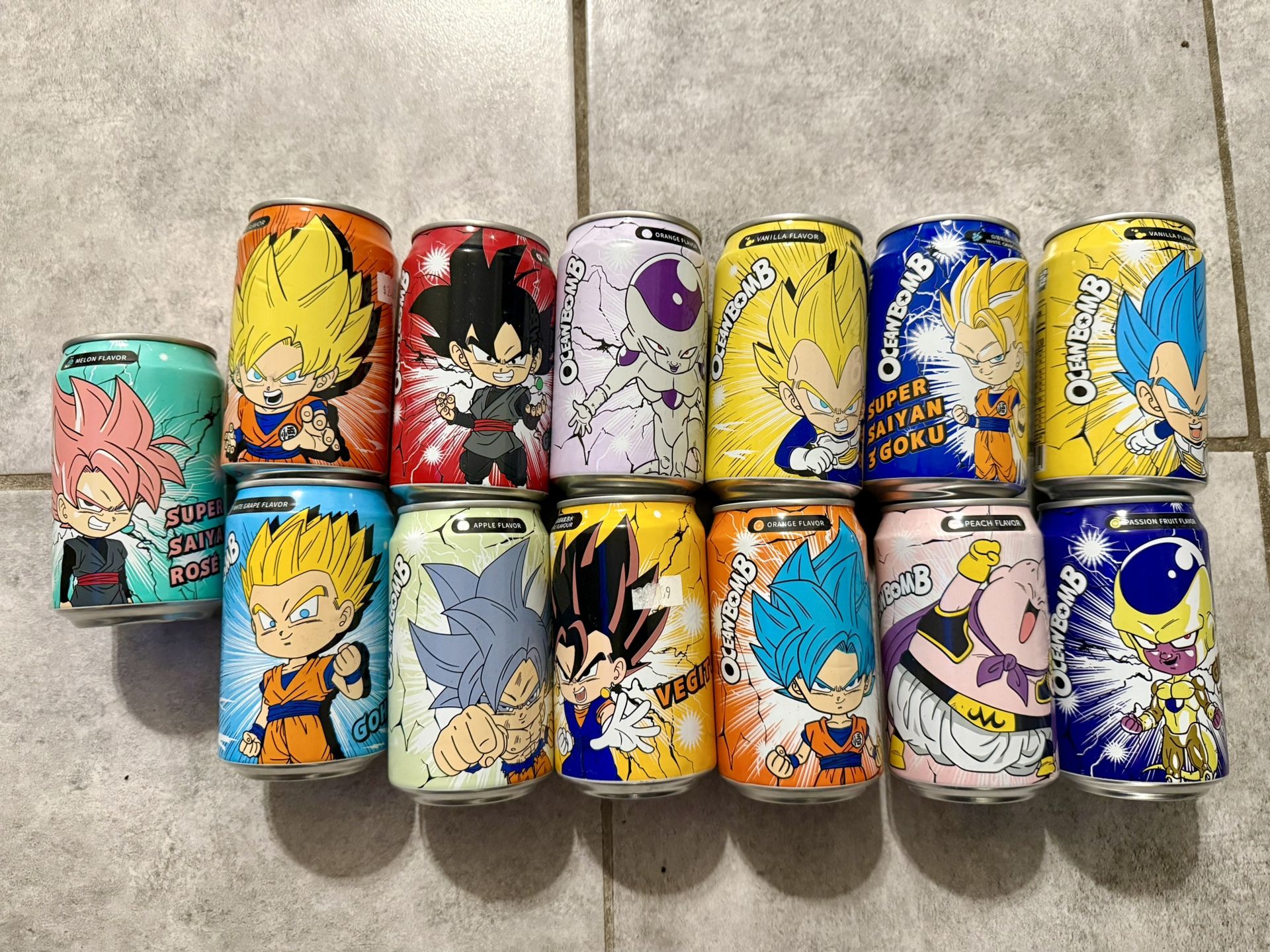 DBZ soda cans