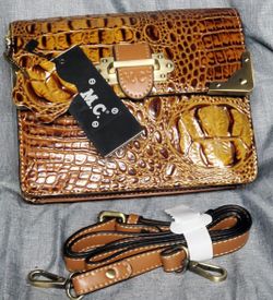 Designer Alligator Leather Purse