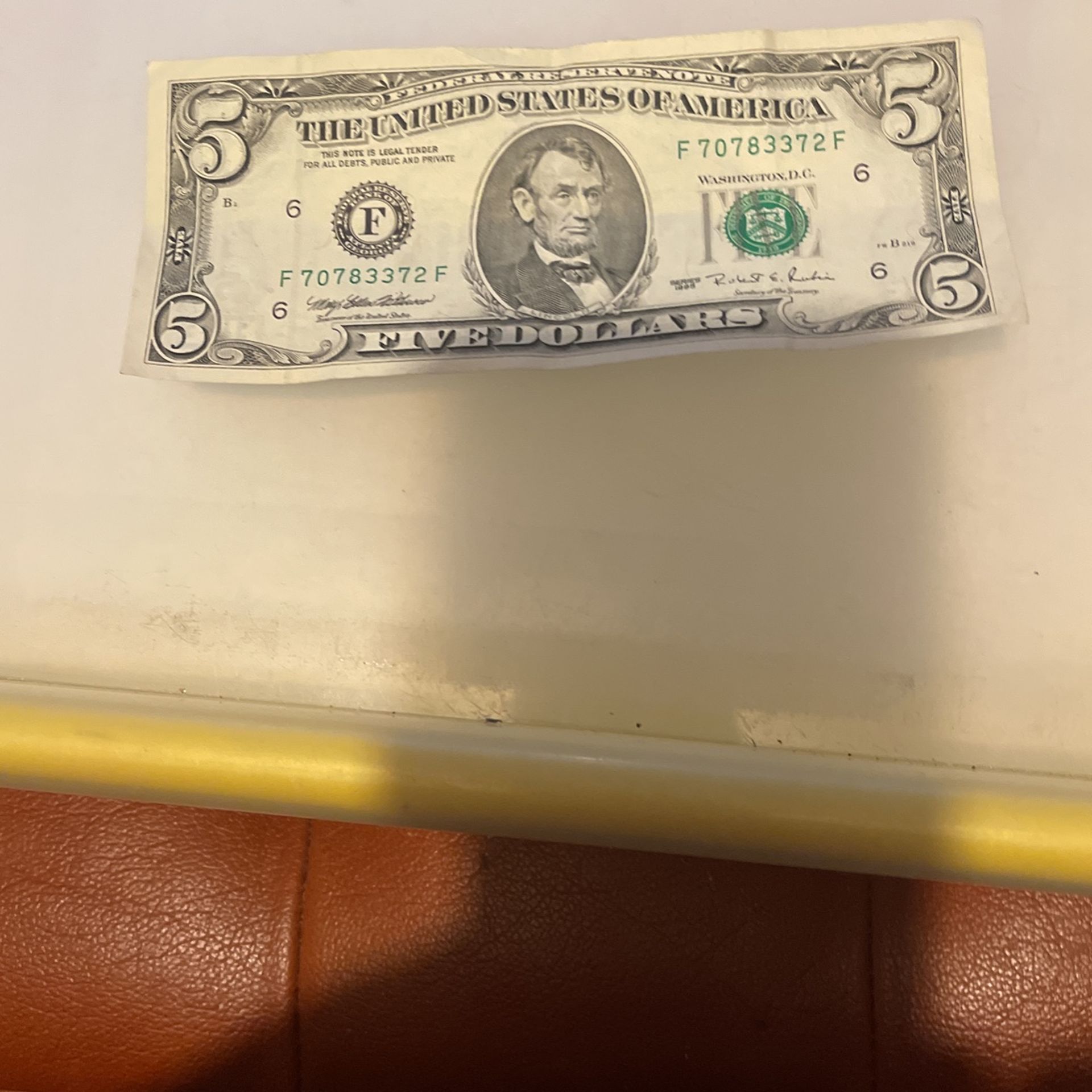 Five Dollar Bill “1995”