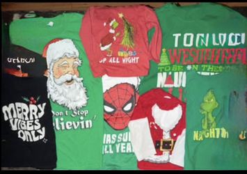 Christmas T-Shirt Various Designs & Sizes