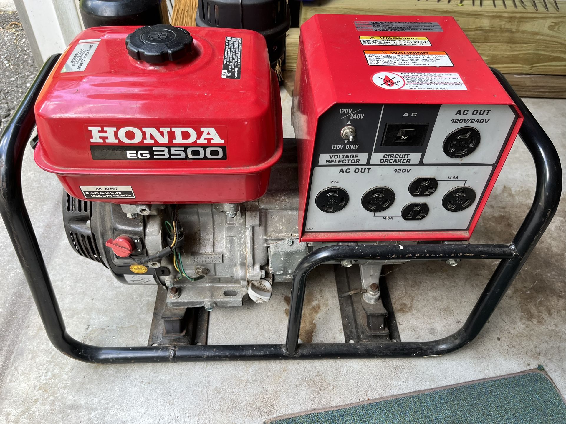 Honda Generator, 3500 Watts