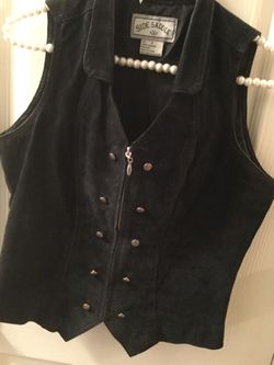Suede/leather vest