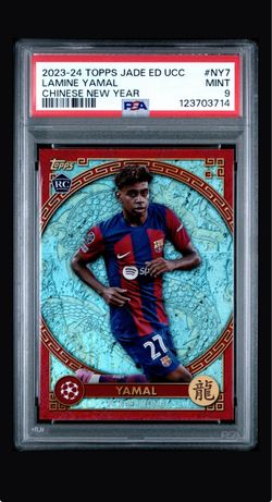 Lamine Yamal 2023-24 Topps Jade Chinese New Year RC PSA 9