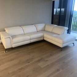 White Leather Couch