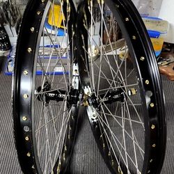 GT Mohawk 36h / ALEX X-RIM BMX Wheelset - Freshly Laced 4-cross