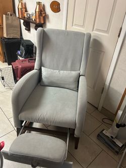 Grey nursery chair