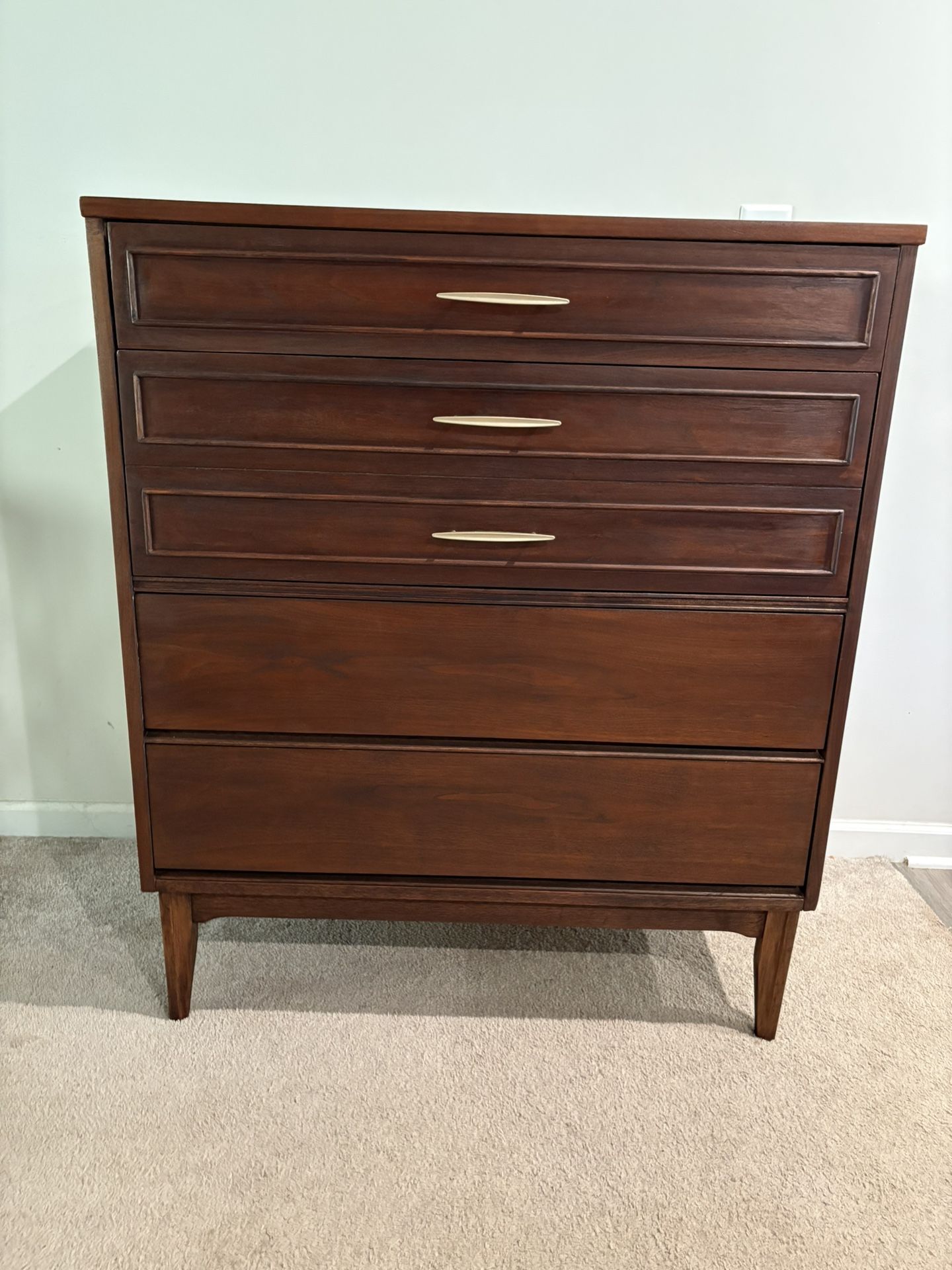 Vintage MCM Dixie 4 Drawer Dresser