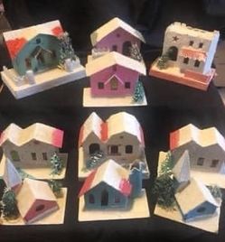 Papier-mâché village