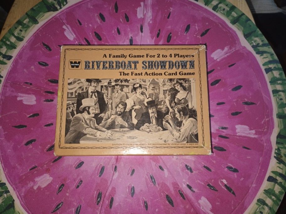 Riverboat Showdown Vintage Fast Action Card Game 2 To 4 Players