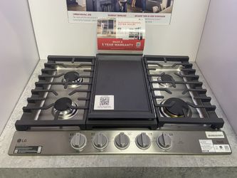 LG STUDIO 30" Inch UltraHeat™ Gas Cooktop with EasyClean®