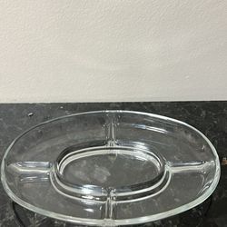 Vintage Party Tray Glass