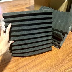 12 Sound Absorbing Foam Panels USED