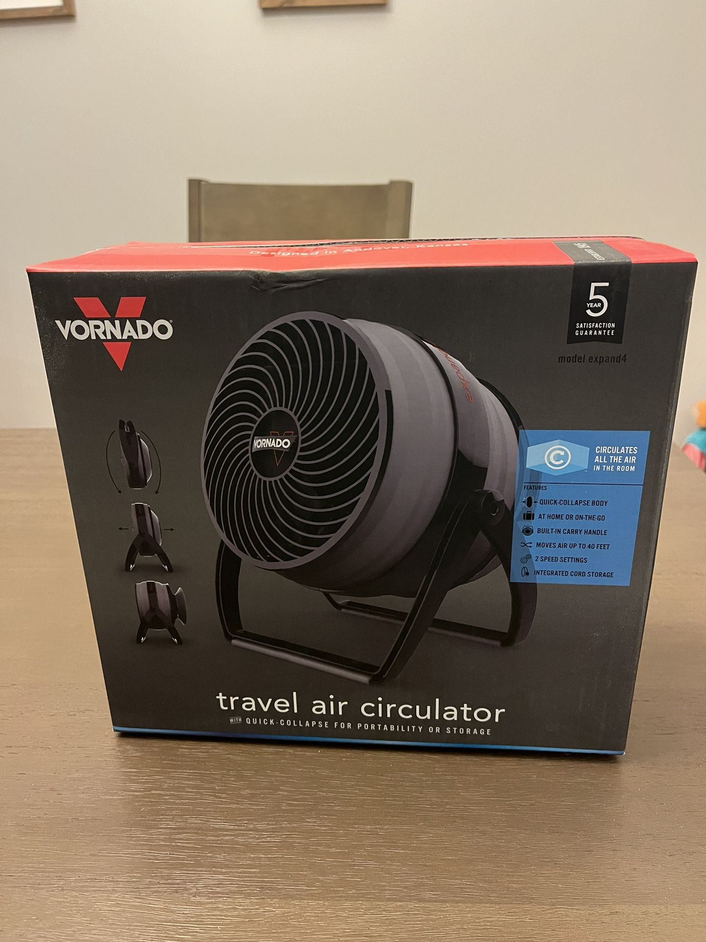 Vornado Travel Air Circulator Fan (collapsible)
