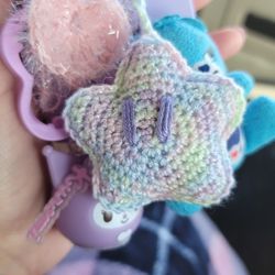 Star Crochet Key Chain