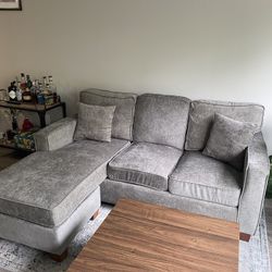 Grey Couch With Chaise