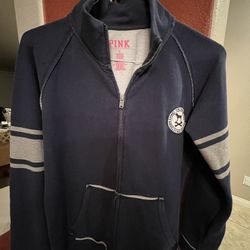 Pink by Victoria Secret zipper Sweat jacket Size L