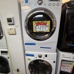 LG Front Load White Dryer And Washer Set Working Perfectly With 60 Days Warranty And Delivery Available 🏠