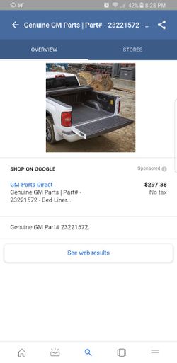 Chevy bed liner fits 2014 thru 2017