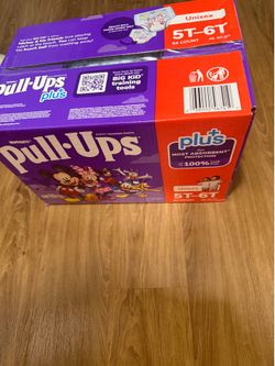 pull-ups size 5T and size 6T