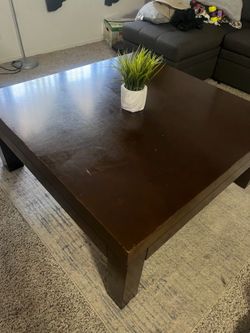 Dark Wood Large Coffee table